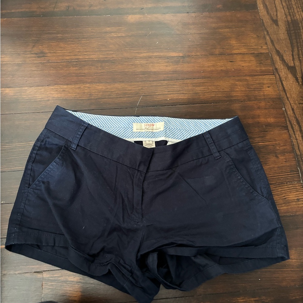 J crew navy shorts size 4